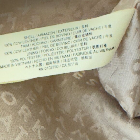 KATE SPADE New York Sheffield Dorma Brown Leather Tote White/Black Trim Detail - Picture 12 of 15